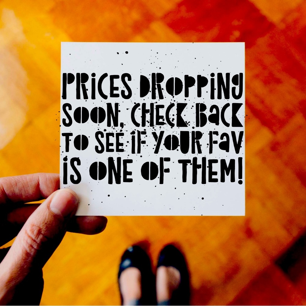 Price Drop Just Hours Away! Get those “LIKES” in!